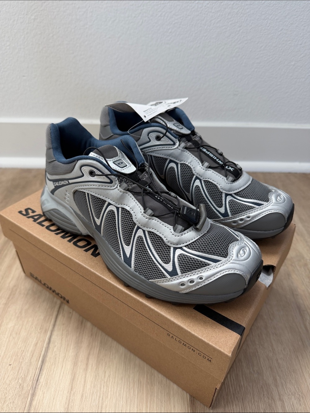 Salomon XT-Whisper Trail Running Shoes in Castlerock/Silver